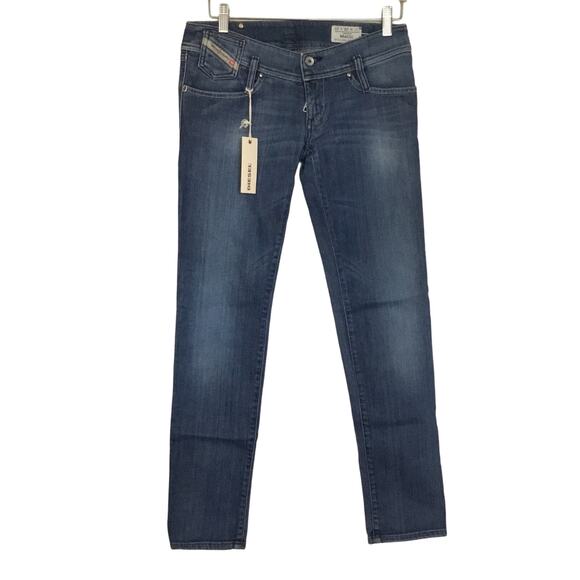Diesel Matic Wash 008IG_Stretch W26 L32 Blue Women's Jeans Low Rise Straight - Picture 1 of 11